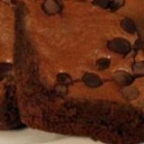 CHOCOLATE CHIP BROWNIES (no nuts) (serves 2) (no nuts).